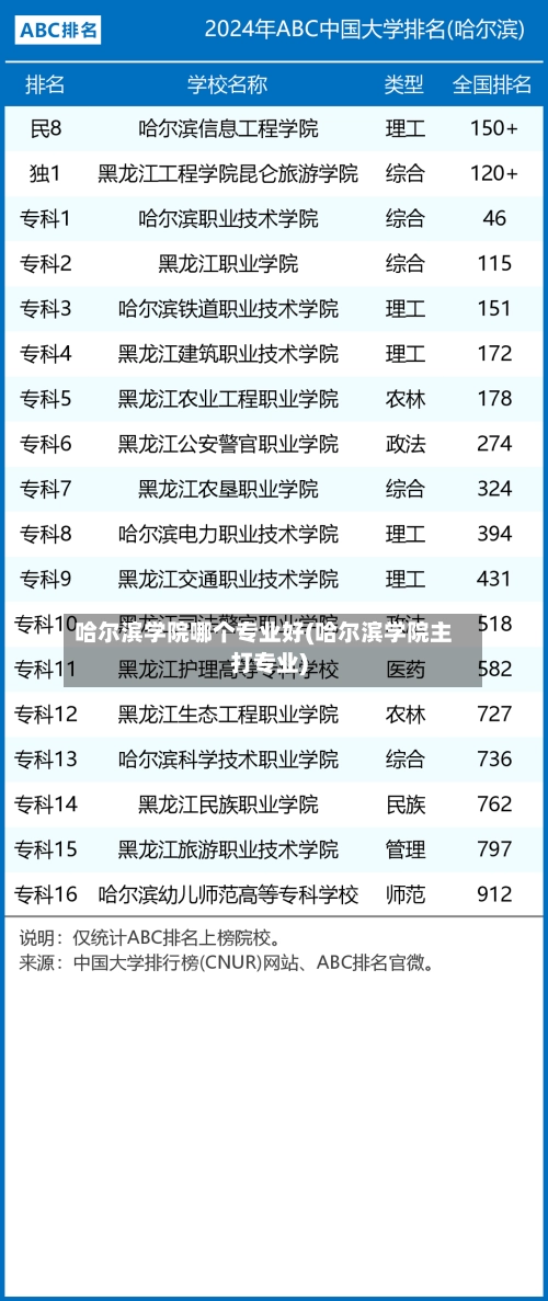 哈尔滨学院哪个专业好(哈尔滨学院主打专业)-第1张图片