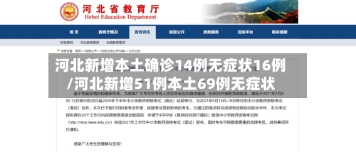 河北新增本土确诊14例无症状16例/河北新增51例本土69例无症状-第2张图片