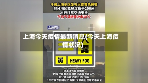 上海今天疫情最新消息(今天上海疫情状况)