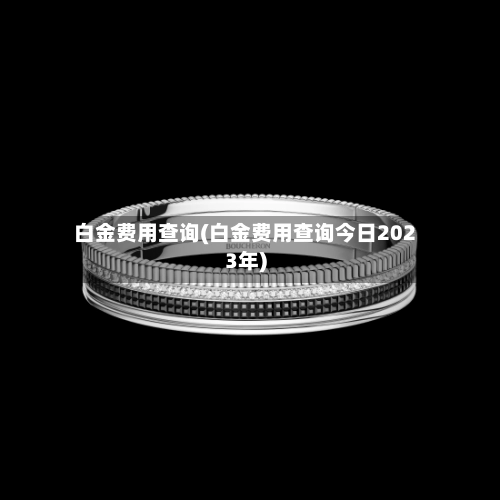 白金费用查询(白金费用查询今日2023年)-第1张图片