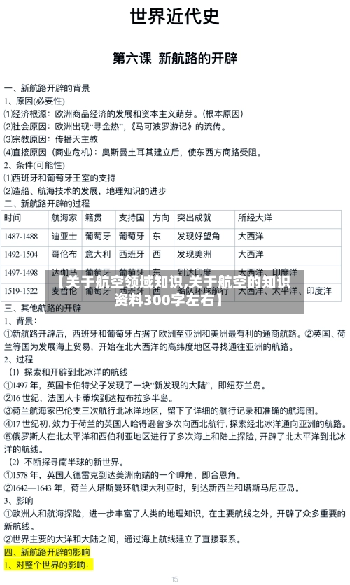 【关于航空领域知识,关于航空的知识资料300字左右】-第1张图片