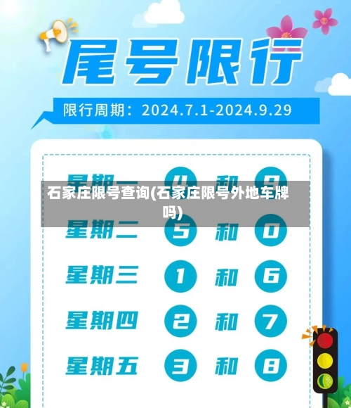 石家庄限号查询(石家庄限号外地车牌吗)-第3张图片