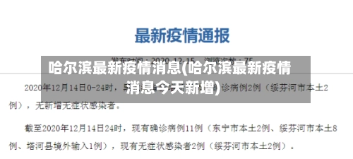 哈尔滨最新疫情消息(哈尔滨最新疫情消息今天新增)-第2张图片