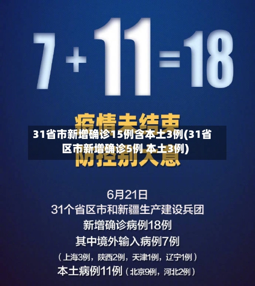 31省市新增确诊15例含本土3例(31省区市新增确诊5例 本土3例)-第1张图片
