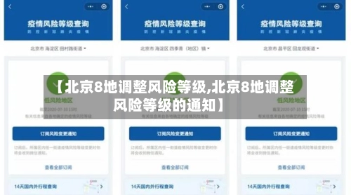 【北京8地调整风险等级,北京8地调整风险等级的通知】-第1张图片