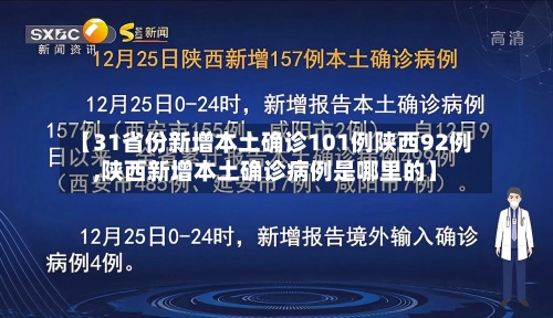 【31省份新增本土确诊101例陕西92例,陕西新增本土确诊病例是哪里的】-第1张图片