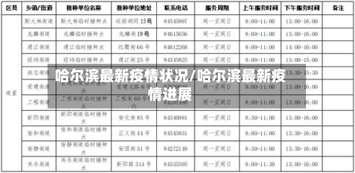 哈尔滨最新疫情状况/哈尔滨最新疫情进展