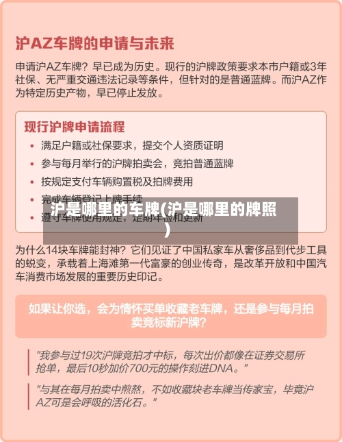沪是哪里的车牌(沪是哪里的牌照)-第1张图片