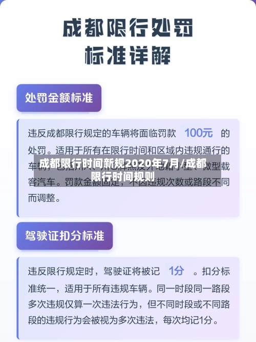 成都限行时间新规2020年7月/成都限行时间规则-第2张图片
