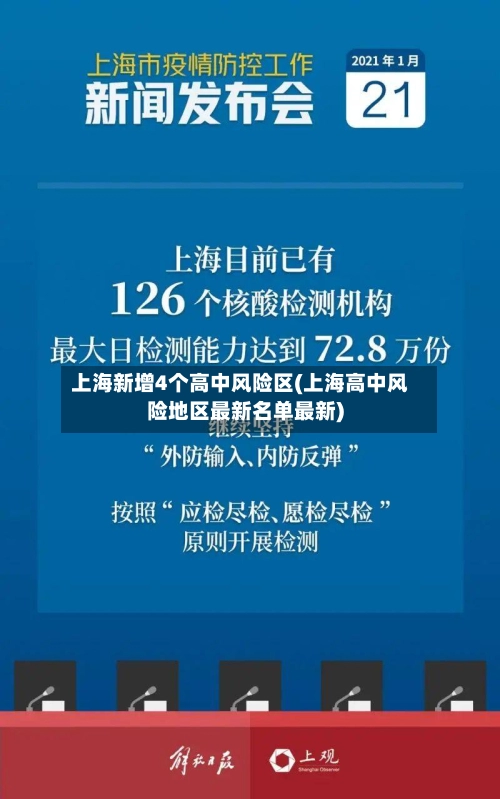 上海新增4个高中风险区(上海高中风险地区最新名单最新)-第1张图片