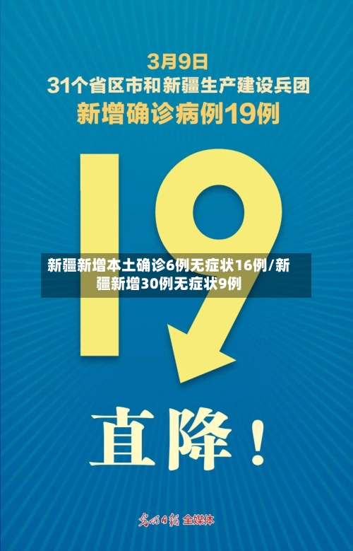 新疆新增本土确诊6例无症状16例/新疆新增30例无症状9例-第1张图片