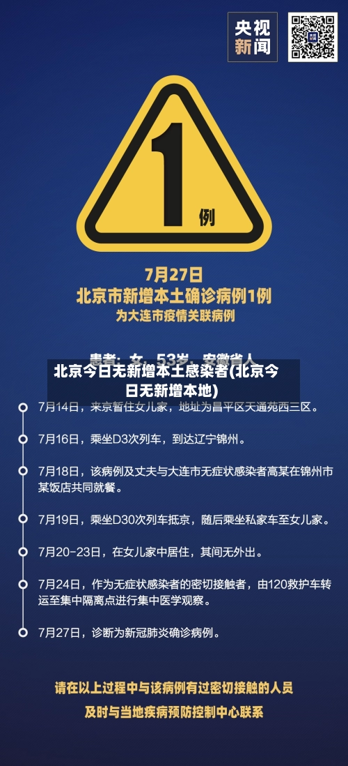 北京今日无新增本土感染者(北京今日无新增本地)-第1张图片