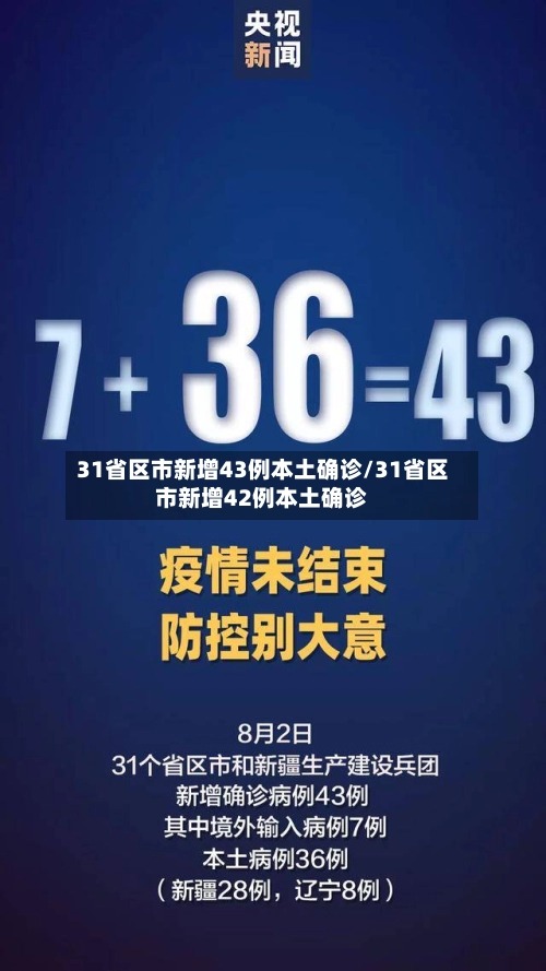 31省区市新增43例本土确诊/31省区市新增42例本土确诊-第1张图片