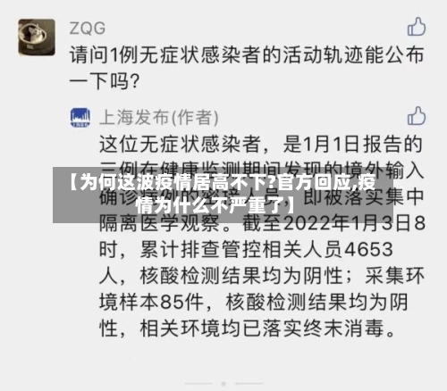 【为何这波疫情居高不下?官方回应,疫情为什么不严重了】-第1张图片
