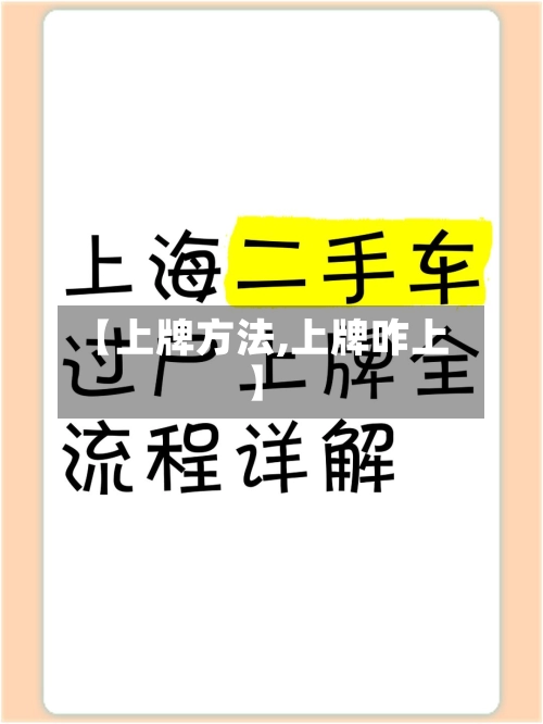 【上牌方法,上牌咋上】-第2张图片