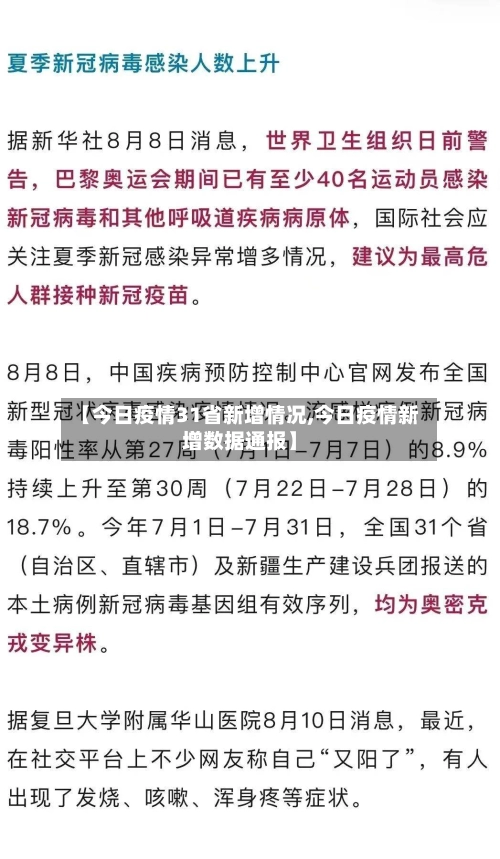 【今日疫情31省新增情况,今日疫情新增数据通报】-第2张图片